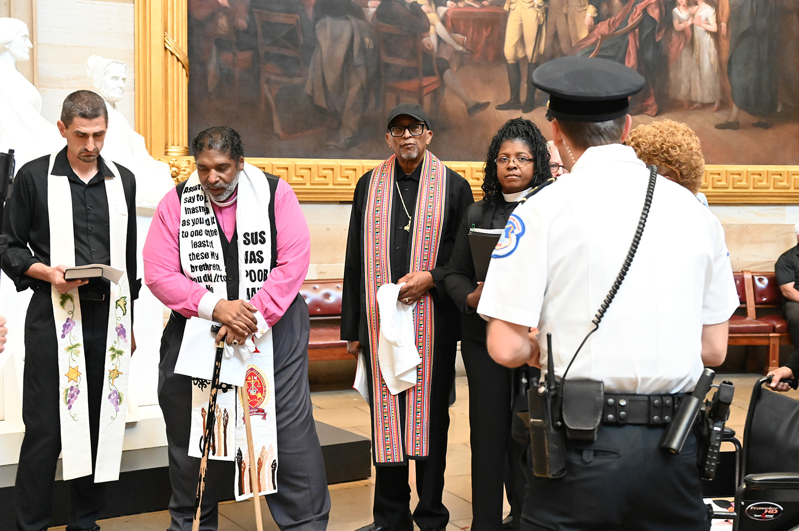 Rev. William Barber arrested in Capitol Rotunda after praying against Republican-led budget